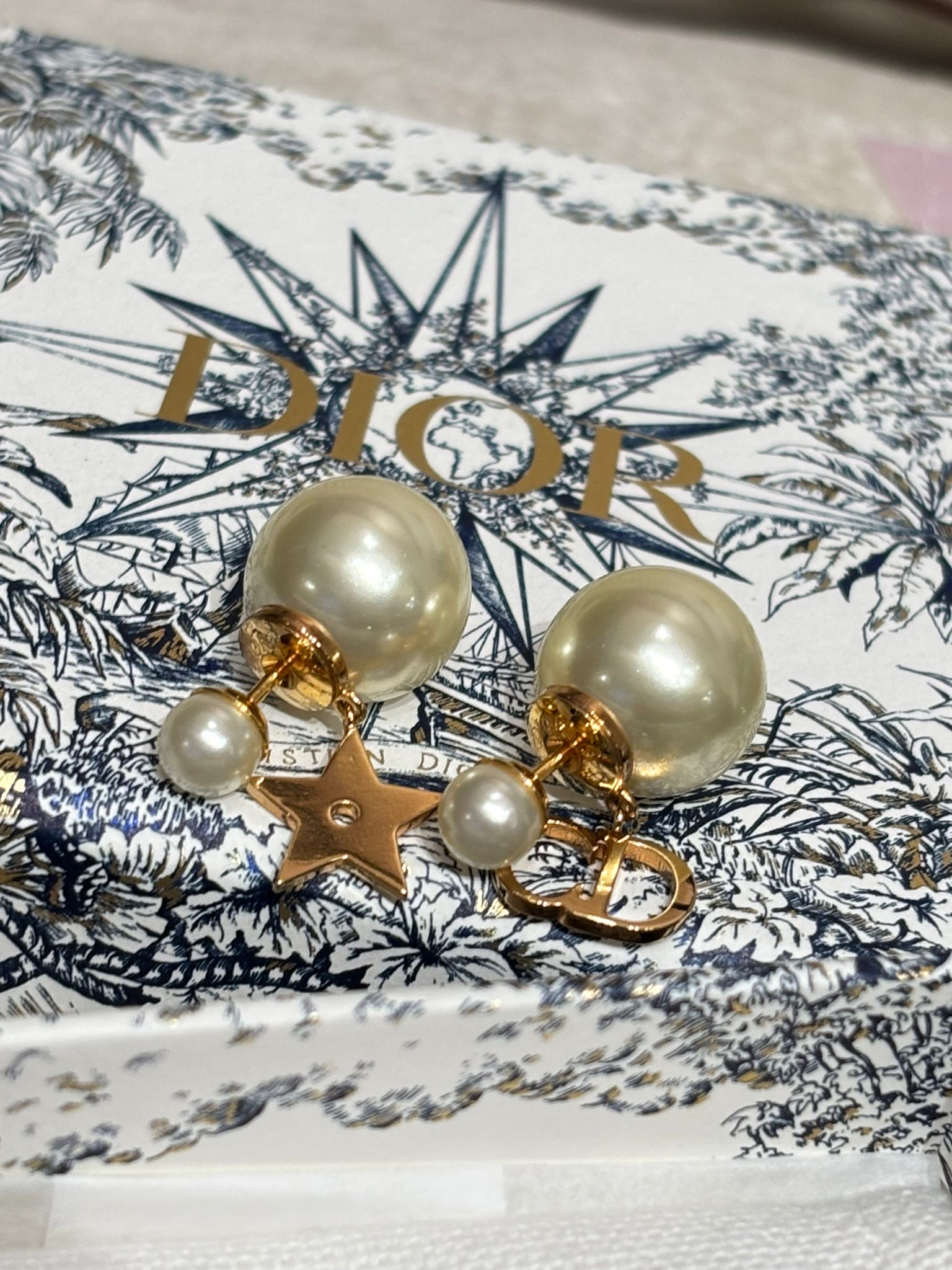 未使用品 Dior CD Earrings Star 100%Authentic, Unused ✅Dust bag ✅Box