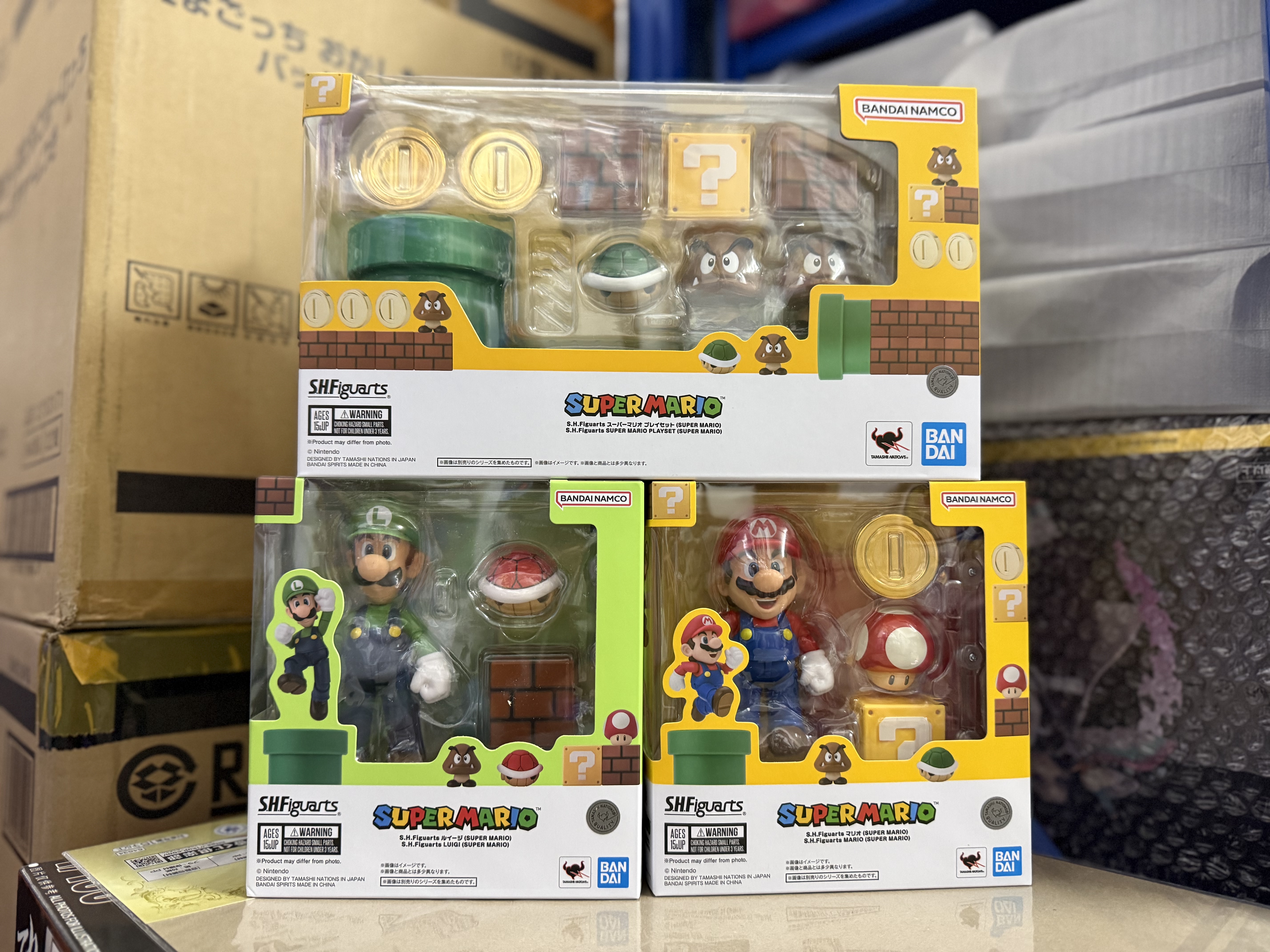 S.H.Figuarts 超級瑪利歐系列可動公仔 及 場景配件套組 figure