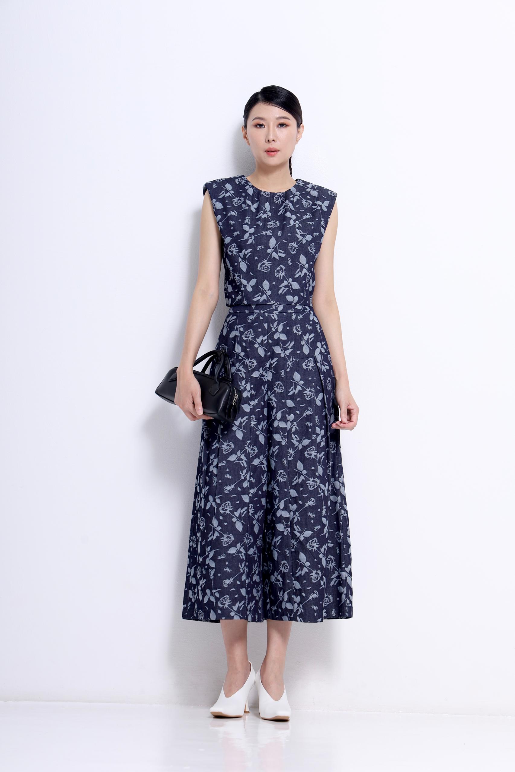 CB2693 OUTSLLV SDRL PAD BLOUSE