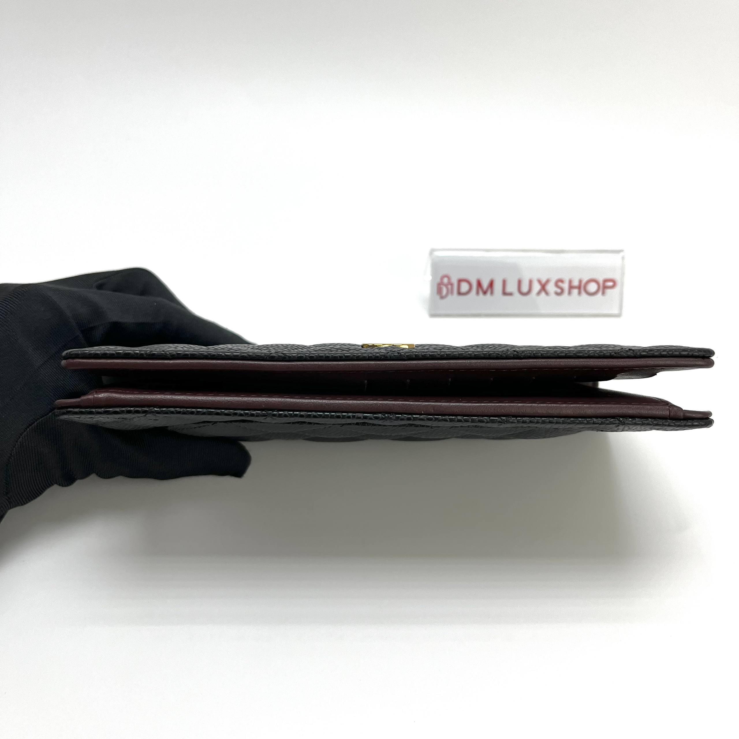 Chanel Black Caviar Long Wallet (Serial 28)