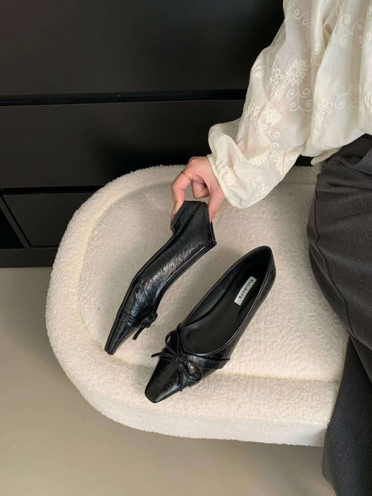 163-2 法式尖头单鞋 🇨🇳