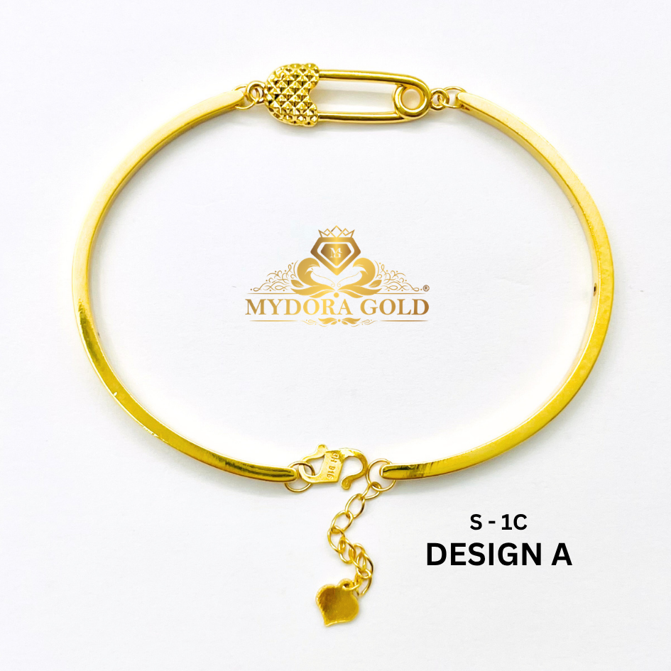 MYDORA Gelang Fashion Safety Pin Series l EMAS 916/22K