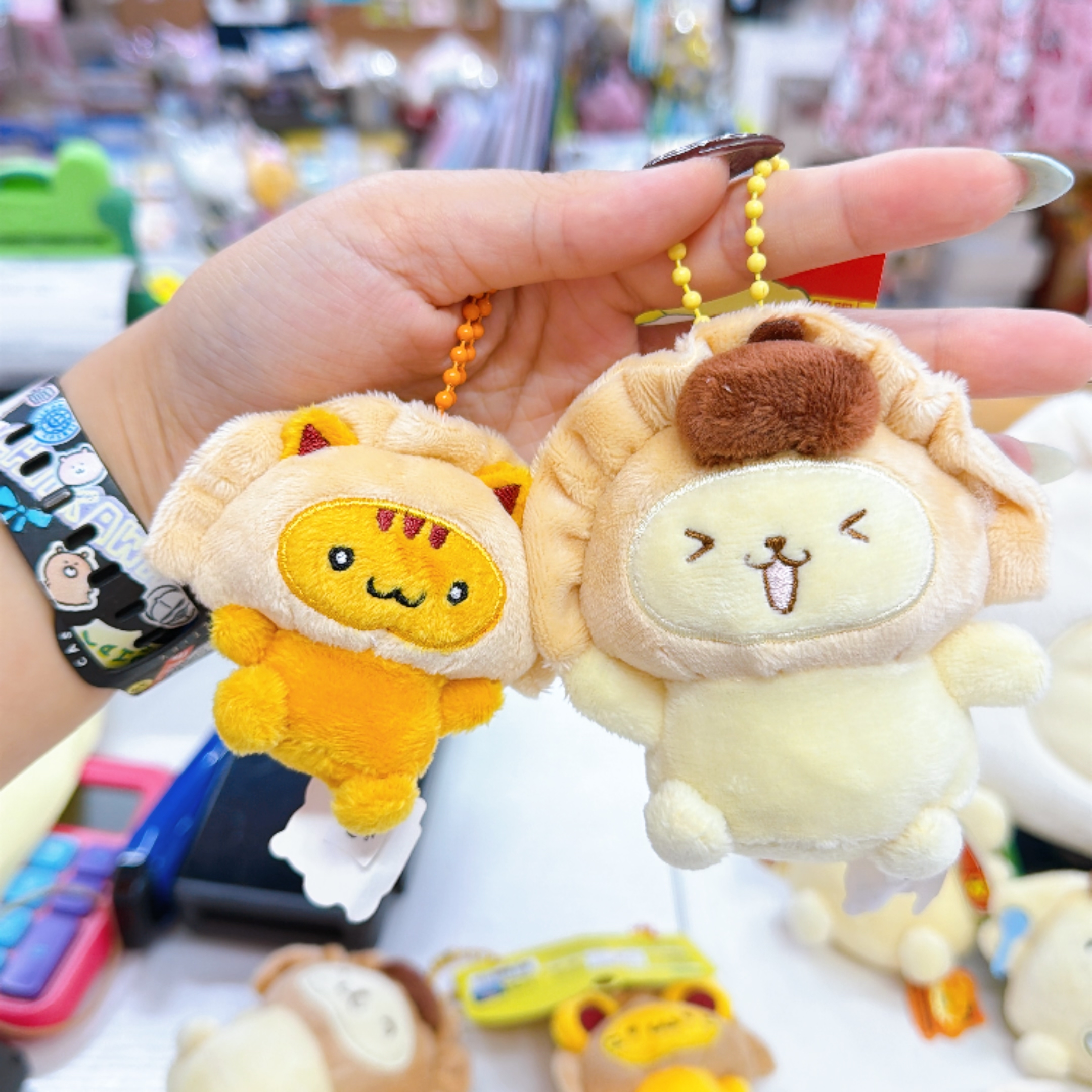 韓國直送韓國限定布甸狗餃子店Pop Store 30周年 限定周邊商品 對裝公仔掛飾