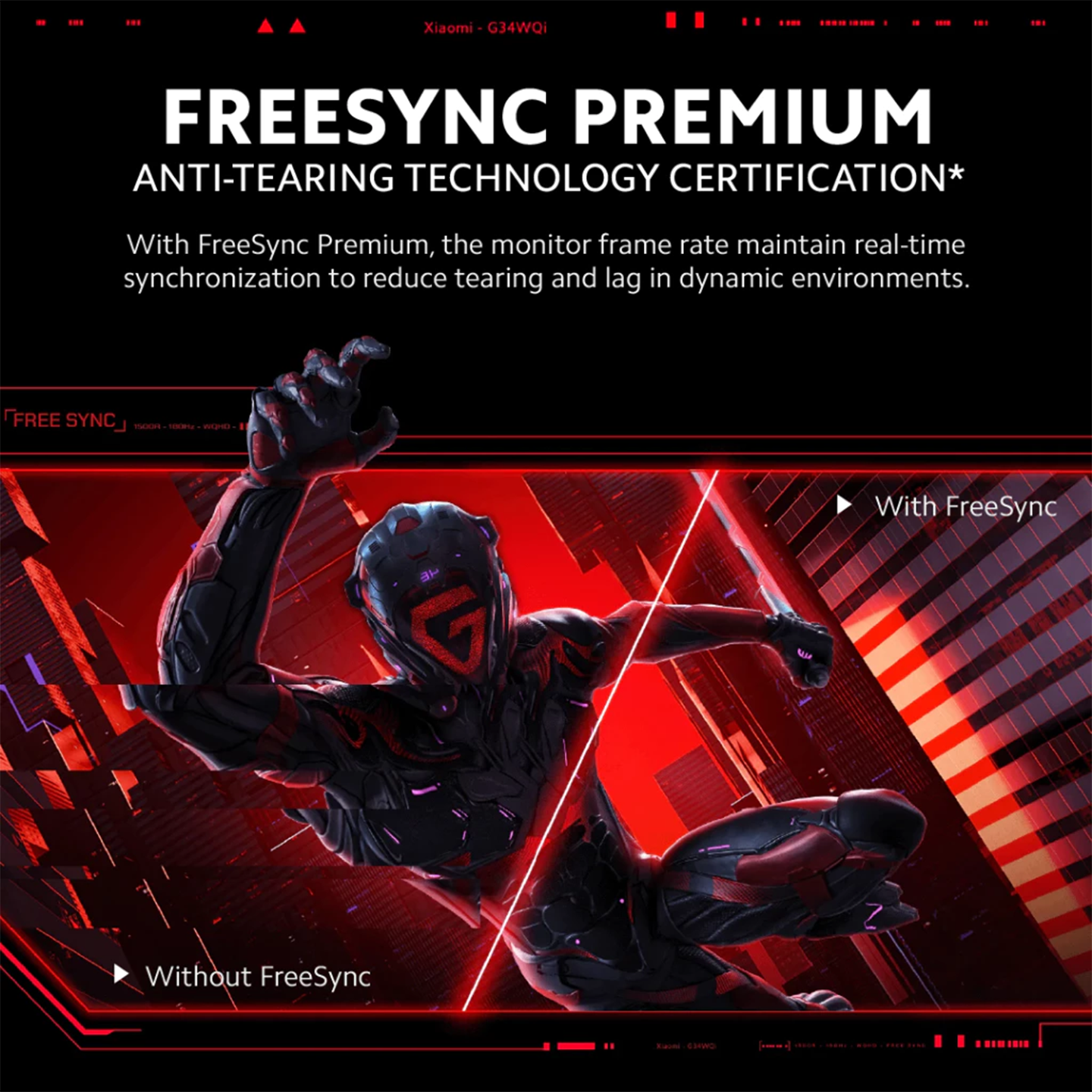 Xiaomi 34" G34WQi Curved Gaming Monitor 180Hz (ELA5458UK)