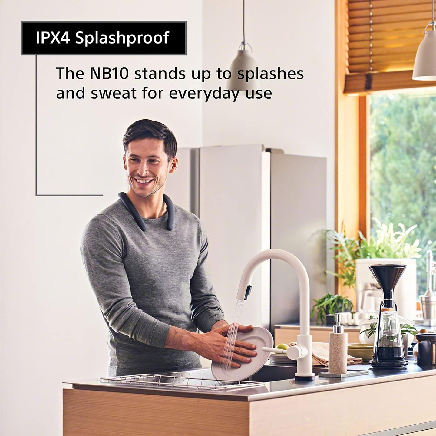 Sony Wireless Neckband Speaker Charcoal (SRS-NB10)