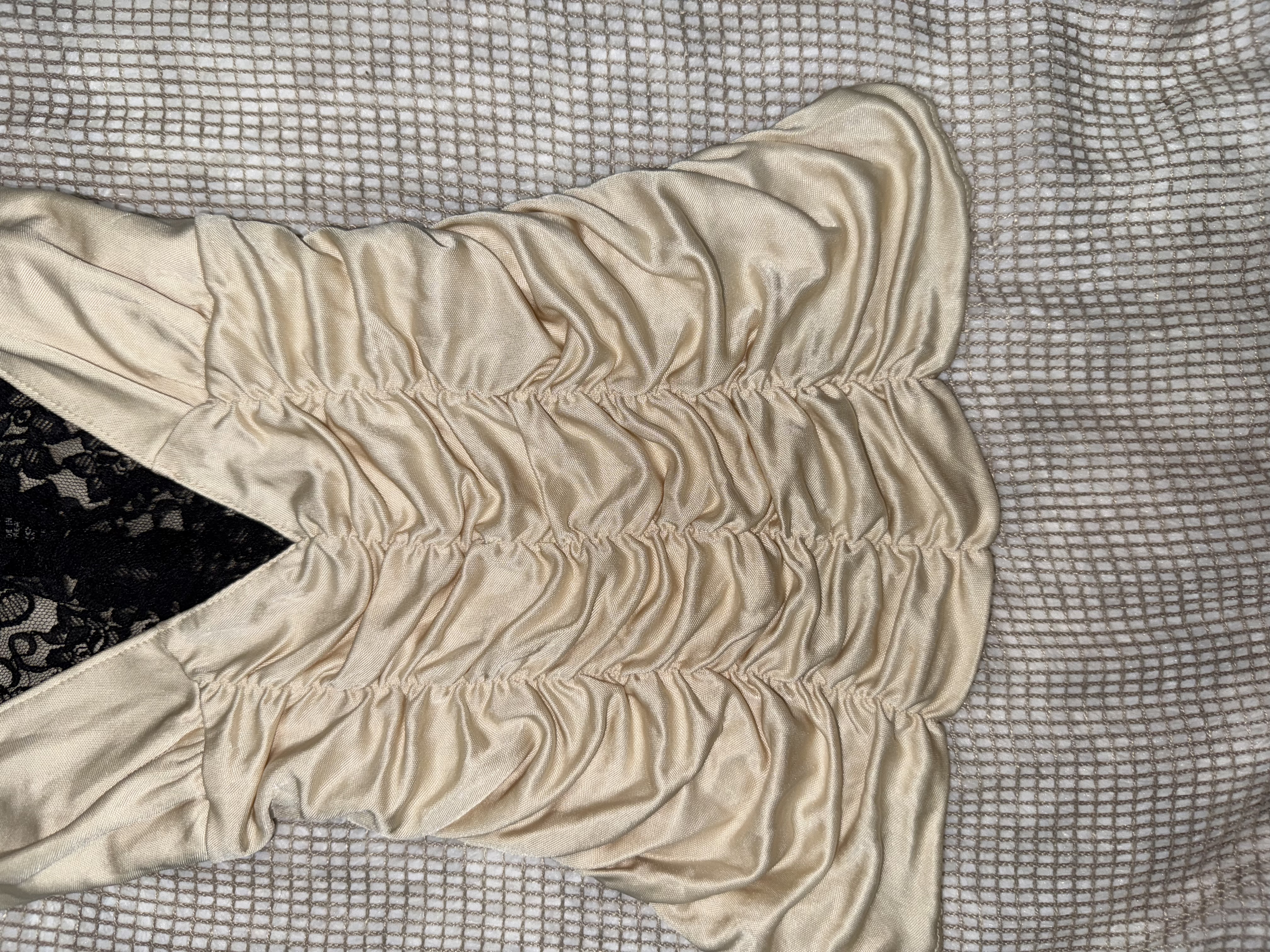 Lace V-Neck Ruched Camisole