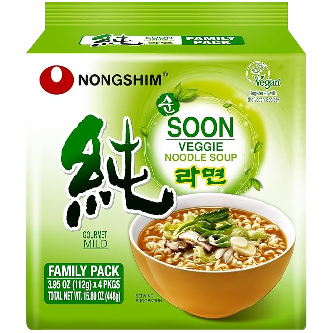 NONGSHIM Pure Vegetable 農心 - 純蔬菜麵 112g X 5包 