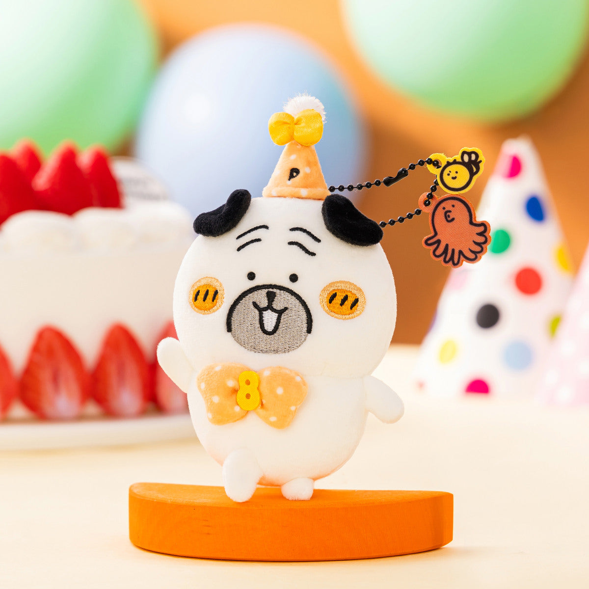 nagano market joke bear 八哥生日 公仔吊飾.