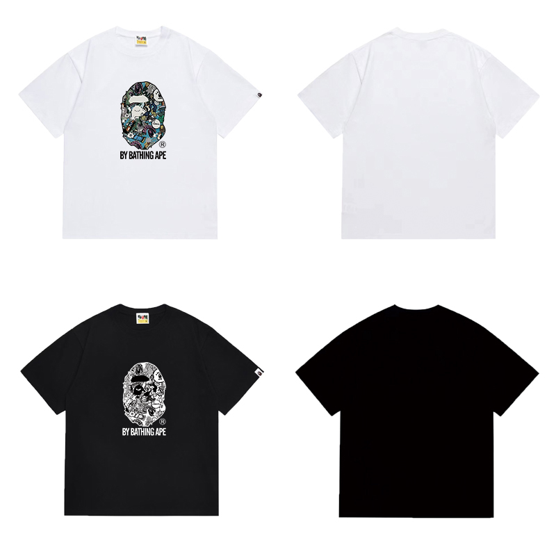 Bape Comic Art Ape Head Tee