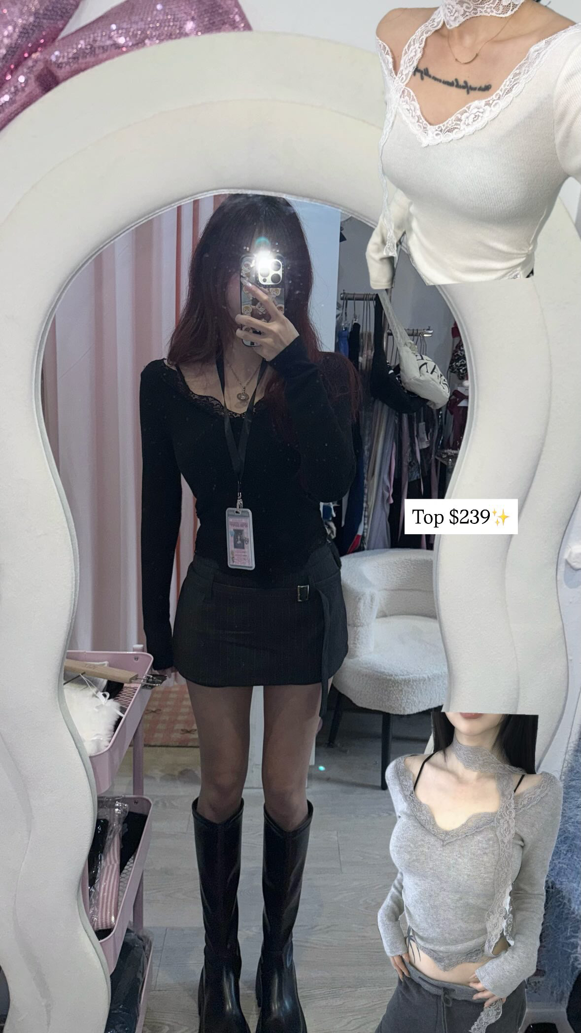 Staff大推❤️‍🔥韓國完美低腰西裝料短裙