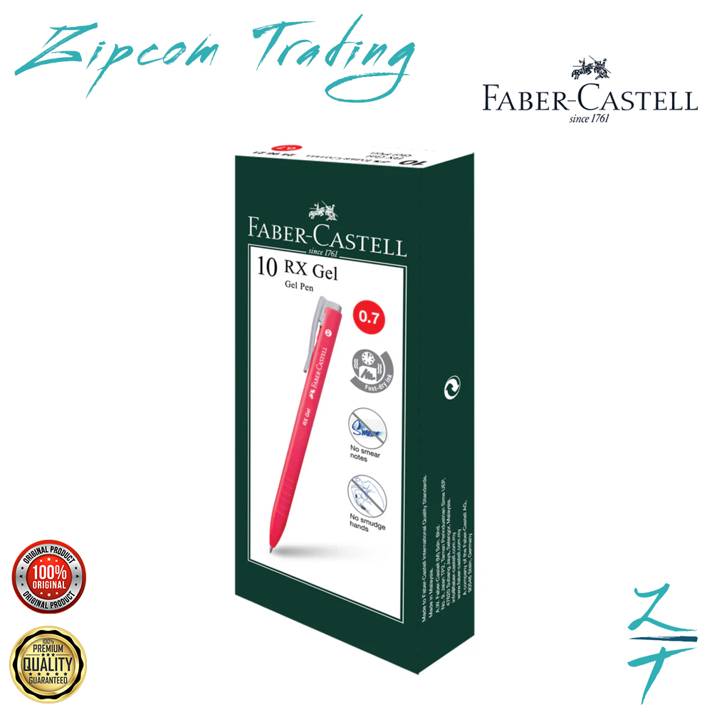 Faber Castell Rx Gel Pen (1 Box - 10pcs)