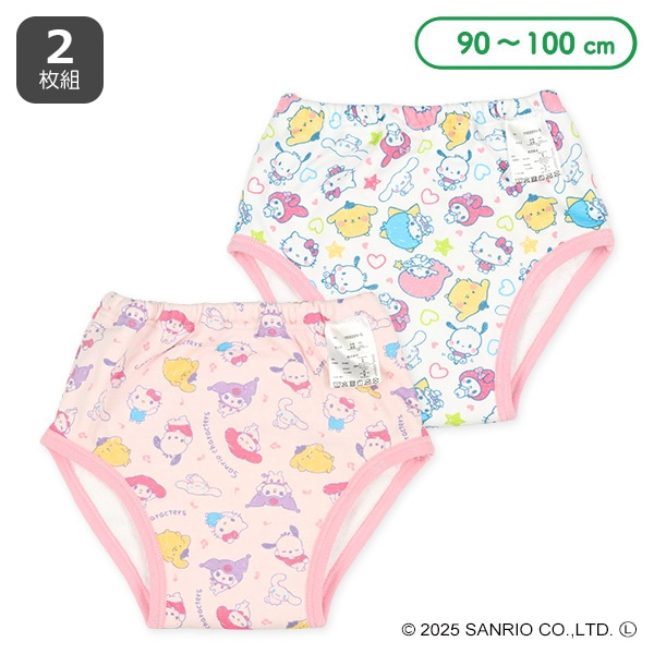 🇯🇵預訂 日本直送🇯🇵Sanrio人物滿印加厚五層學習褲兩件套裝