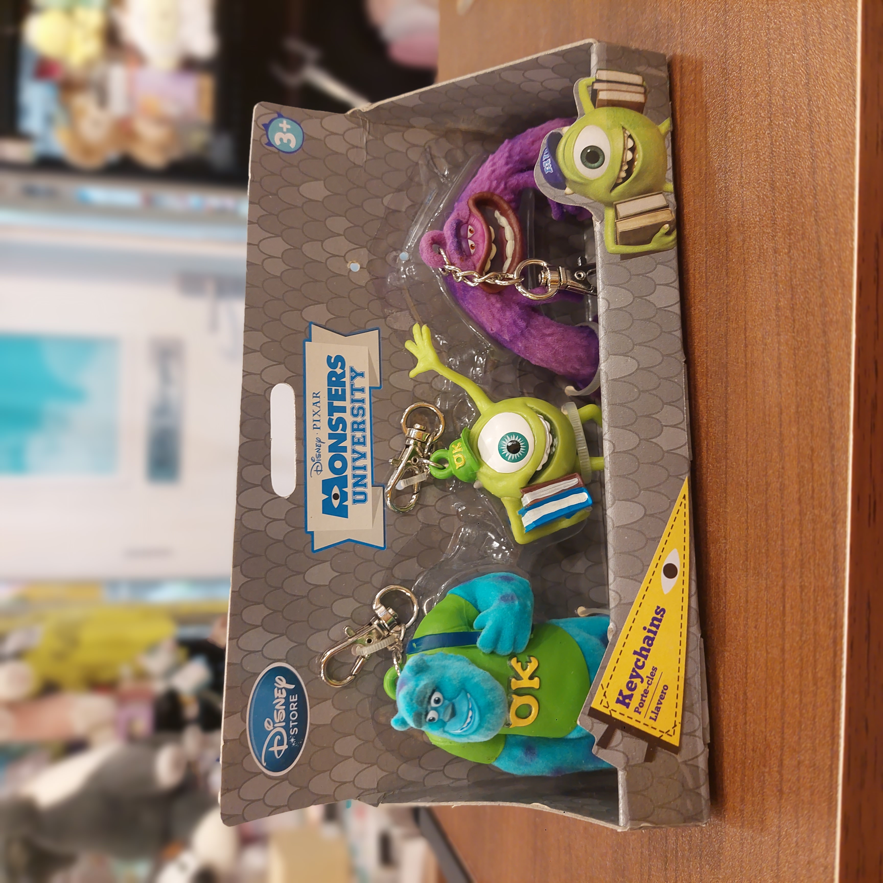 Monster University 怪獸大學 公仔匙扣套裝  毛毛 米高 呀拱 一套三個