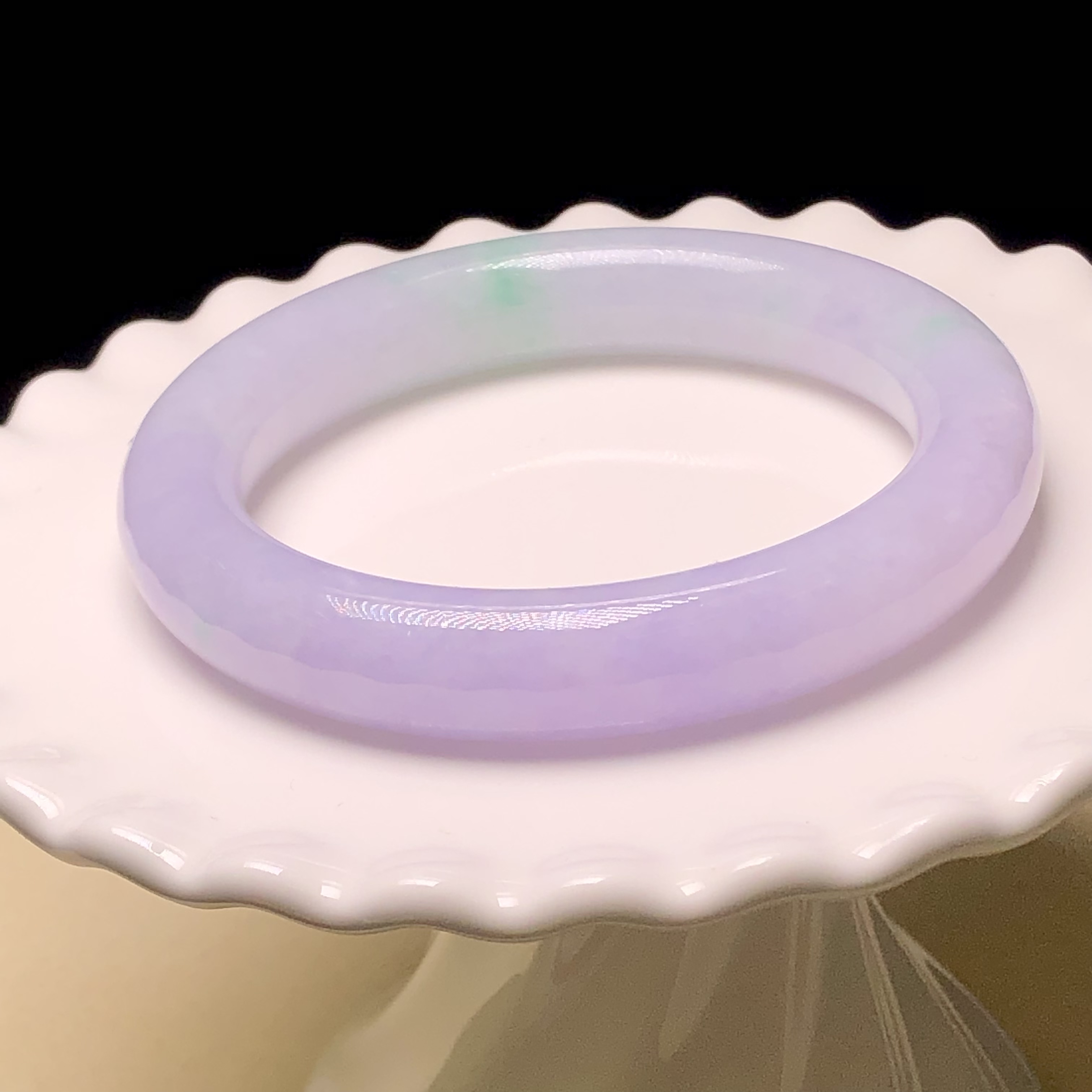 C06810 木那茄紫飄翠福鐲53.6mm