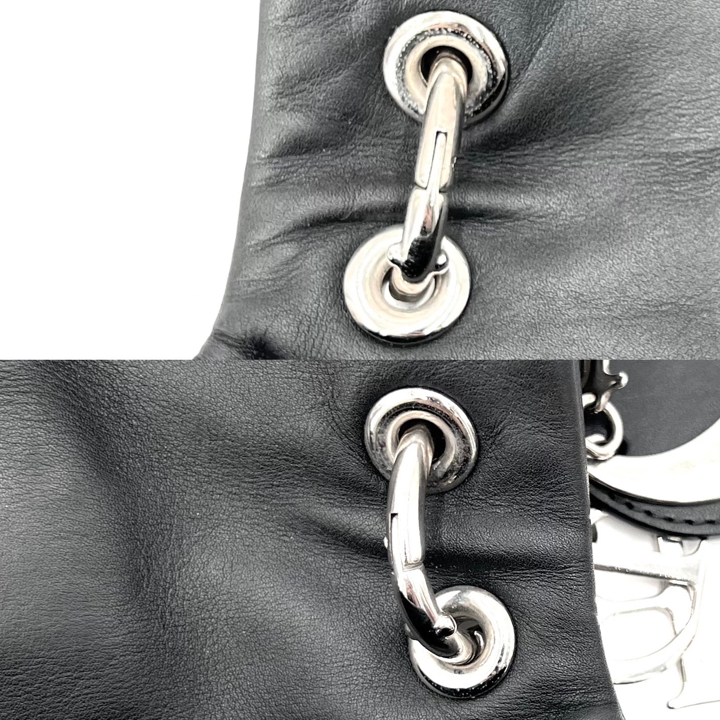 【預訂貨品】Dior Lady褶皺黑色羊皮腋下包