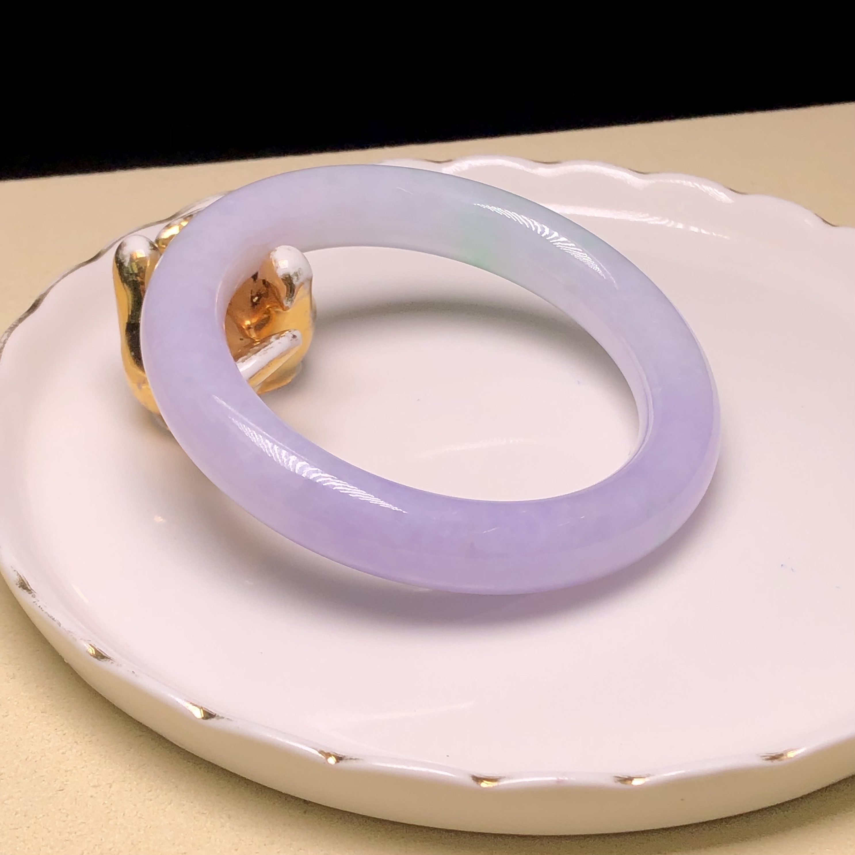 C06810 木那茄紫飄翠福鐲53.6mm
