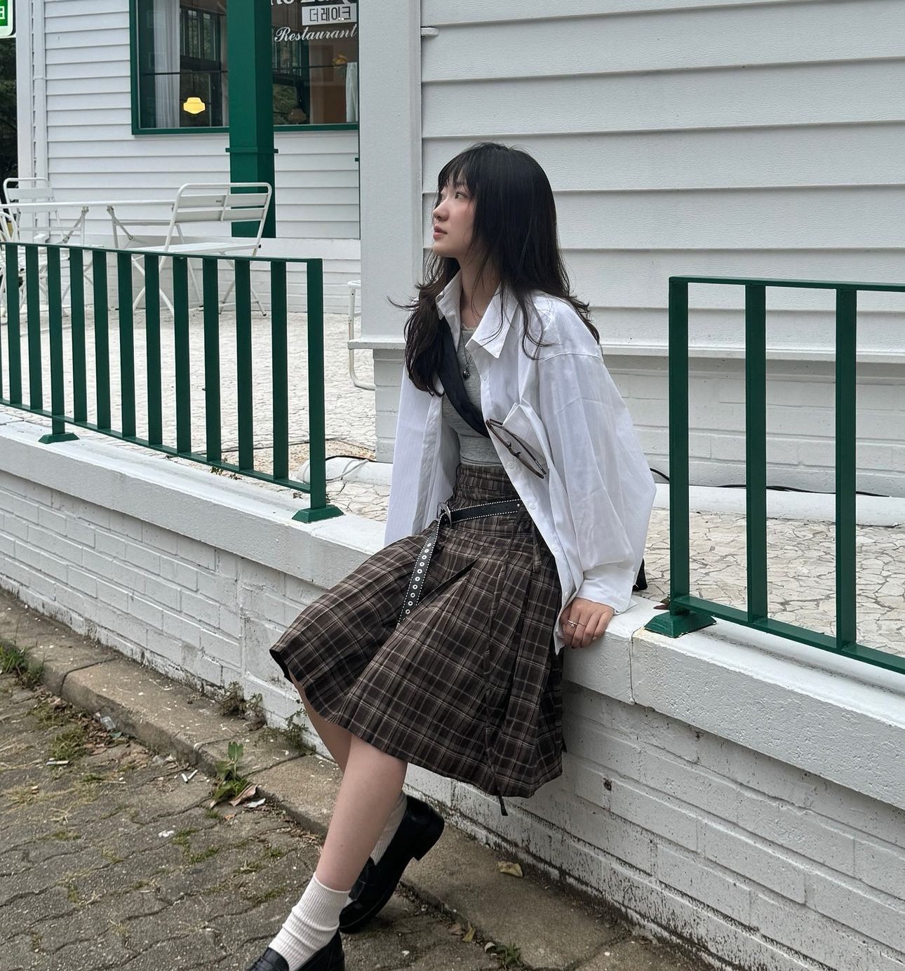 🇰🇷訂購｜FANCY CLUB｜FORMAL BUTTON PLEATS MIDI SKIRT 