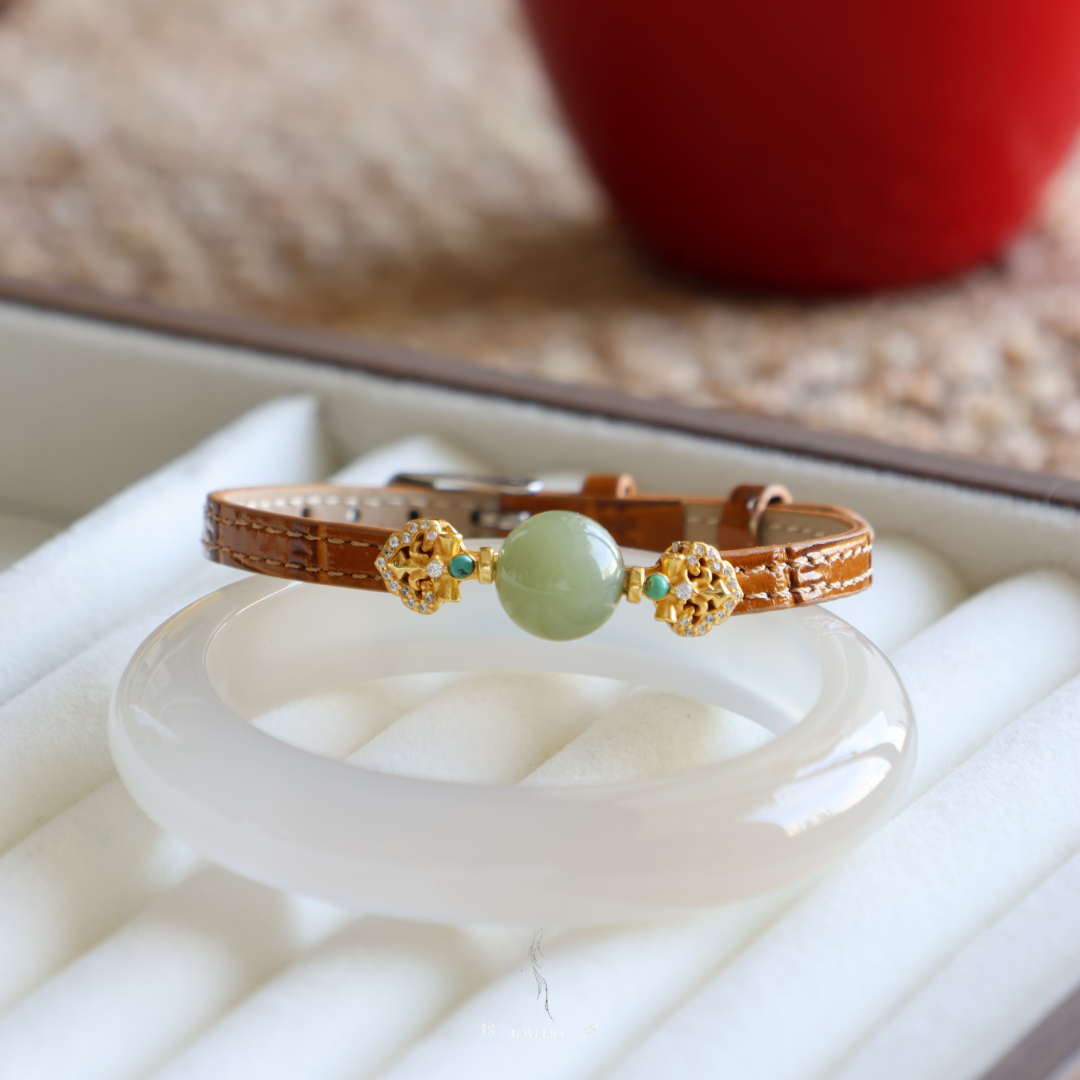 Fortune Charm Leather Bracelet