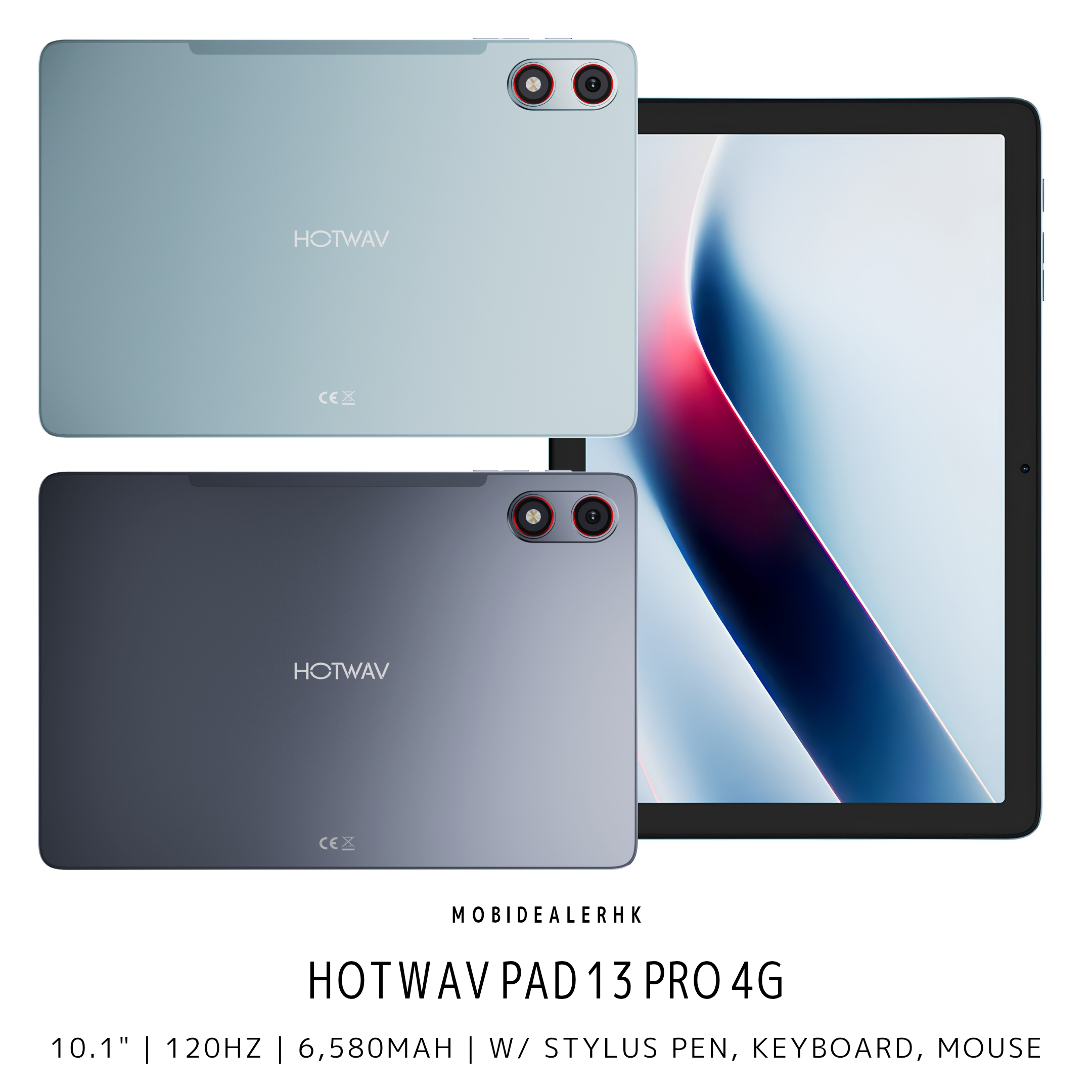 Hotwav Pad 13 Pro | 4G | 平板電腦 | 10.1" | 120Hz | 6,580mAh | 送觸控筆、無線鍵盤、滑鼠