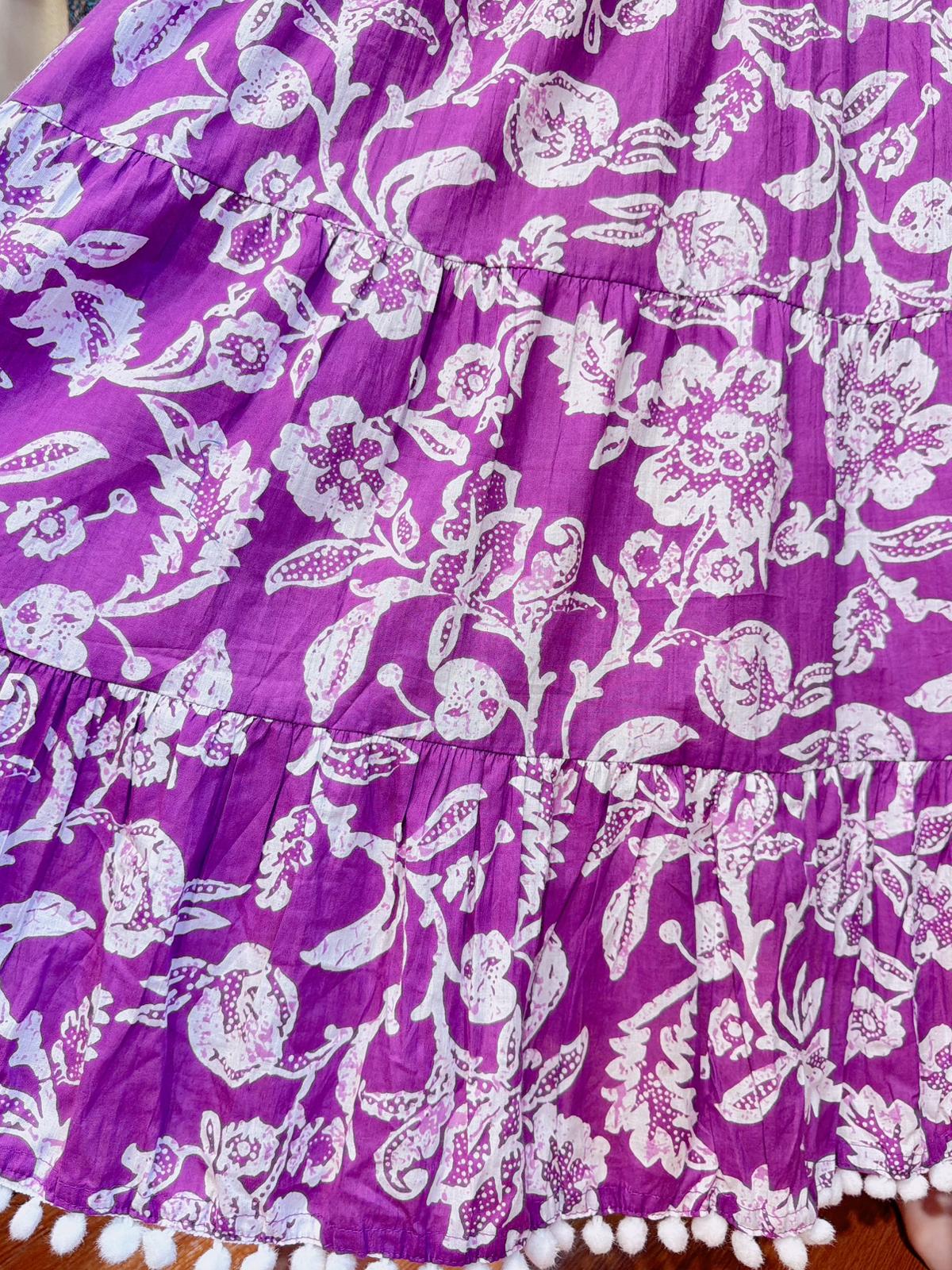 2148 Violet Pure Cotton ballball OP