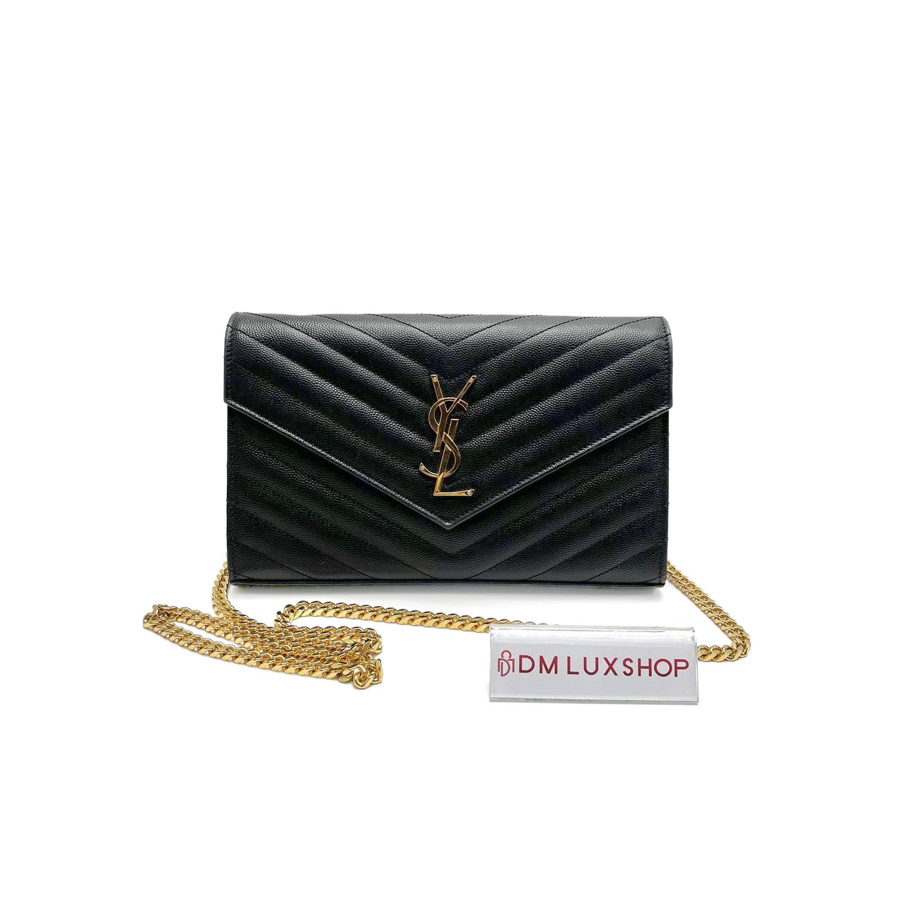 YSL Black Envelope WOC GHW