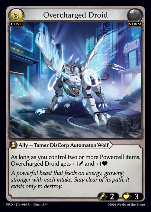 FOIL - Overcharged Droid / PRD-080 (U)