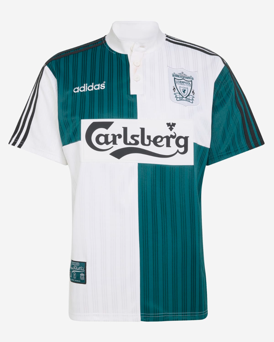 #少量現貨 🟢⚪**經典重現！Adidas Bringback Liverpool 利物浦 1995-96 作客球衣 (可加印字章) KA8093