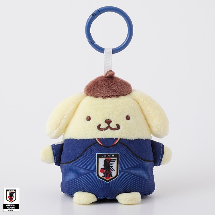🌸 【預訂】Pompompurin 公仔掛飾(Mini) - Sanrio x Japan National Football Team Ver. 2026