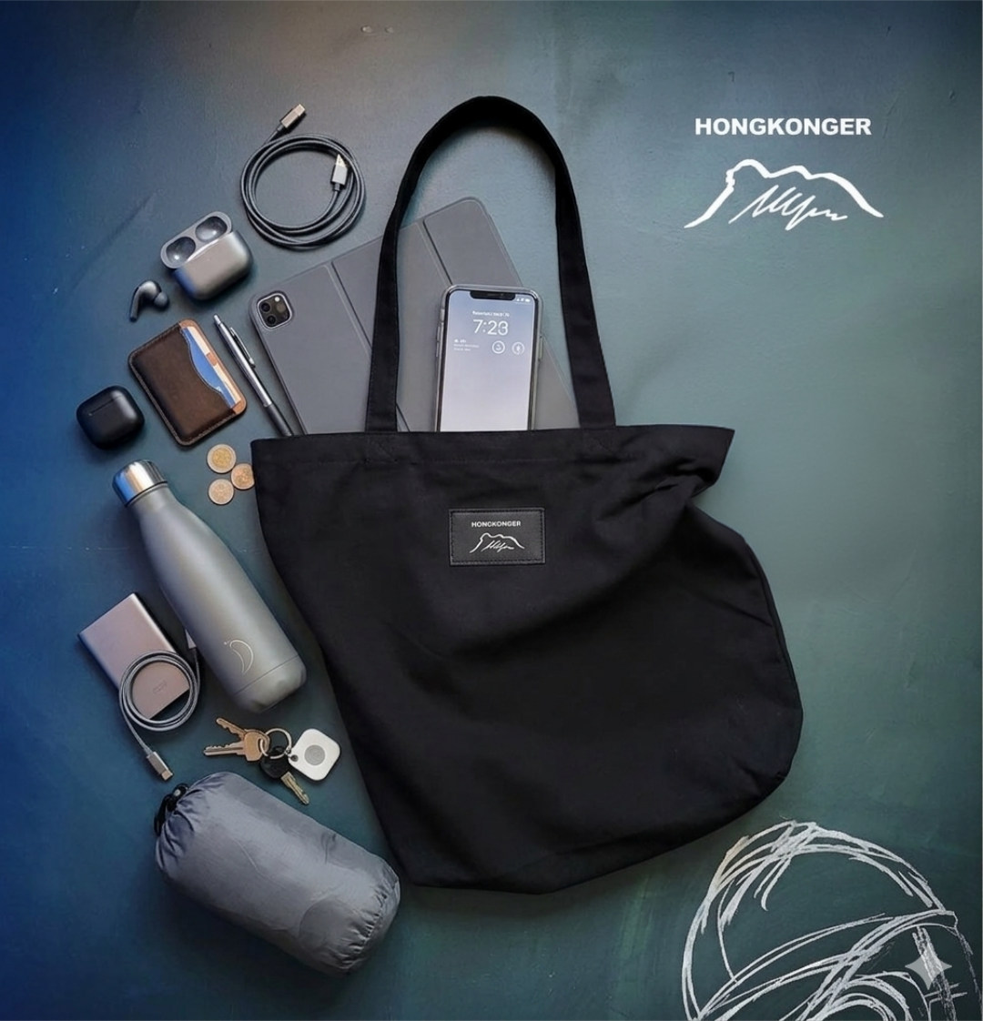 HONGKONGER 必備｜LionRock 帆布Tote Bag (可換式魔術貼章)