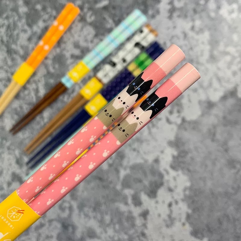 日本Kawai動物系列抗菌兒童筷子