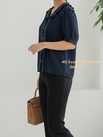 G6003 韓國🇰🇷靚料花邊領top