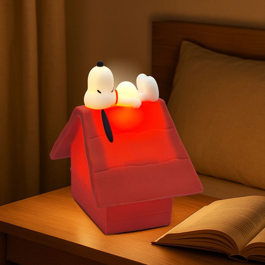 📦訂購 台灣代購 SNOOPY 史努比 紅屋造型聲控拍拍夜燈