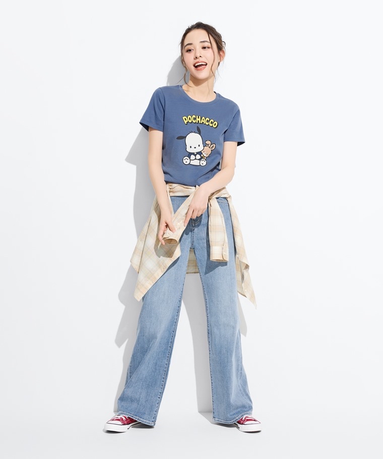 💚預訂 台灣直送💚PC狗印花成人女裝親子款純棉短袖T恤