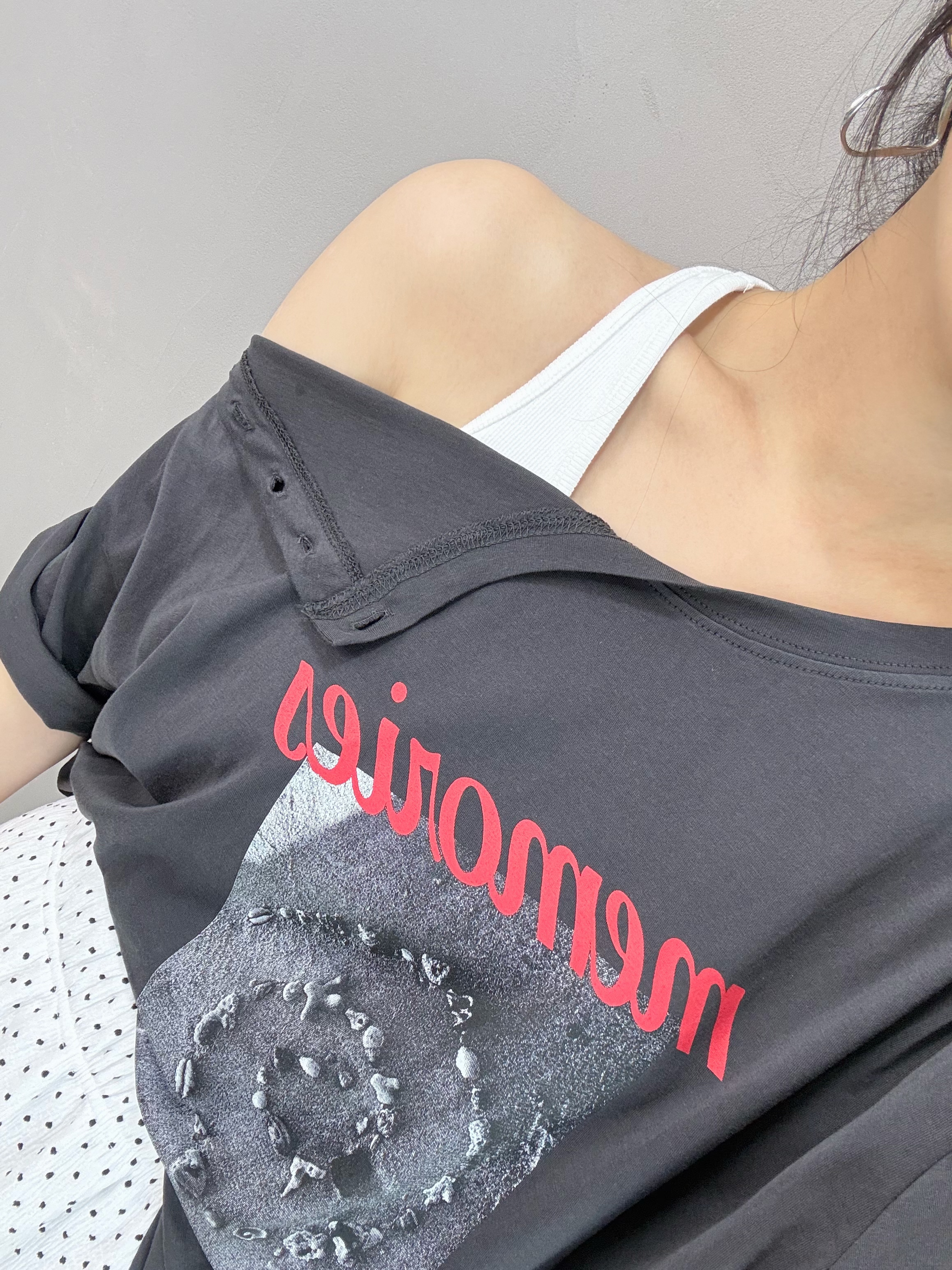 Z81 兩著扣鈕Print Tee