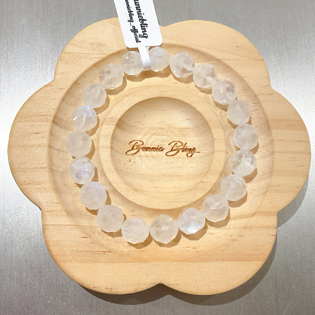 星型切割月亮石手串