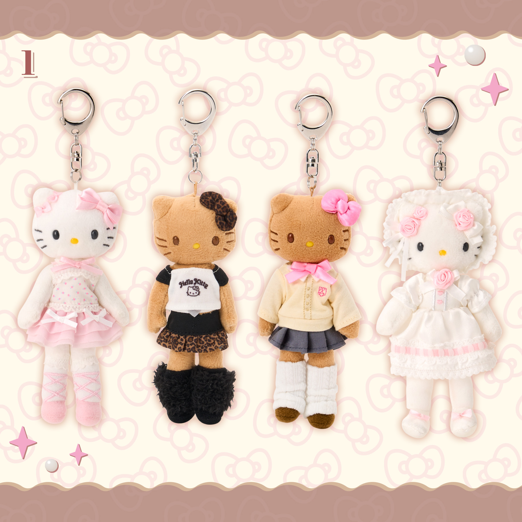 日本直送Hello Kitty長腿系列公仔掛飾