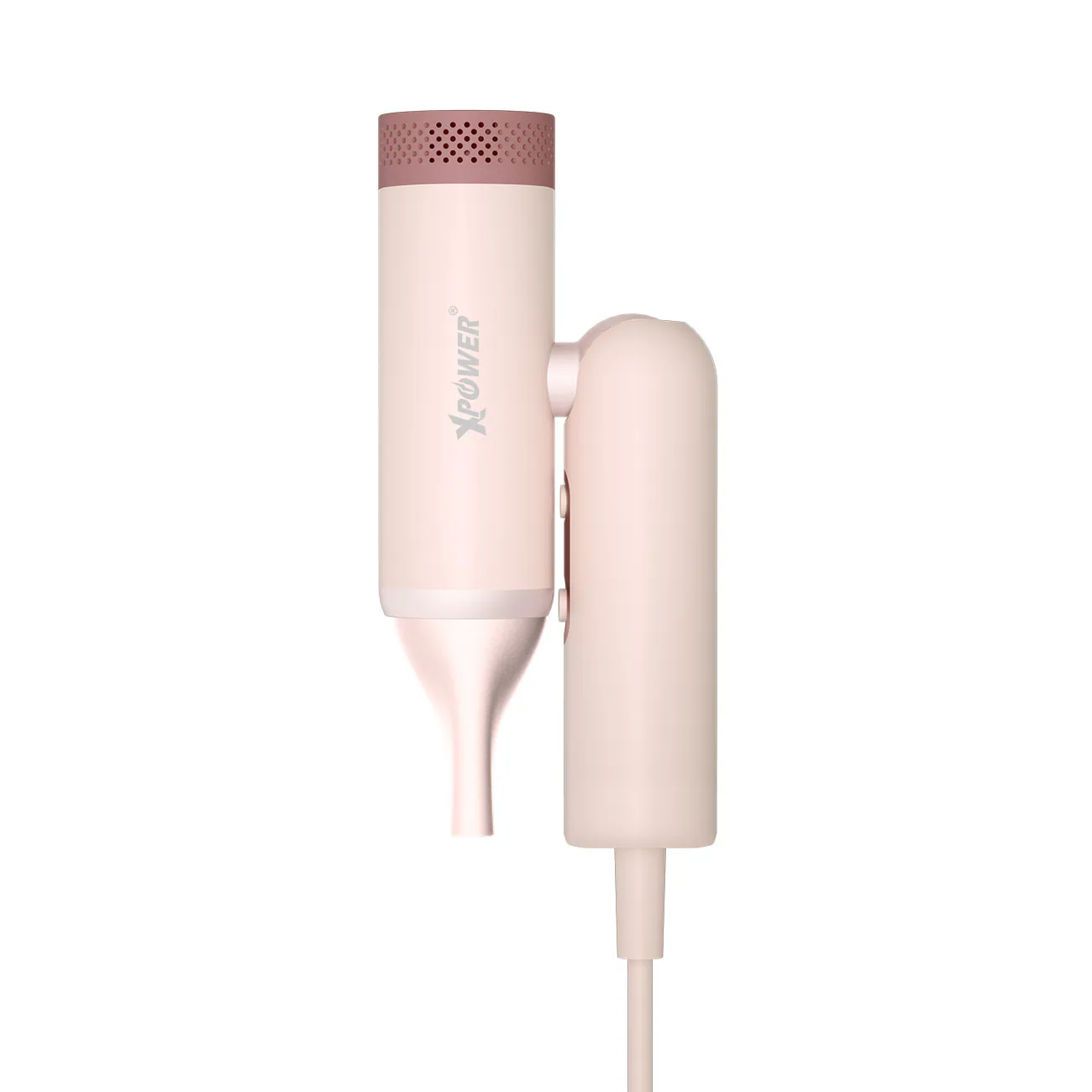 [香港行貨 | 1年保養] XPower POWERFINE PF1 全球最細可摺疊100-240V旅行負離子護髮風筒 - 灰色 XP-PF1-GY || 粉紅色 Pink XP-PF1-PK