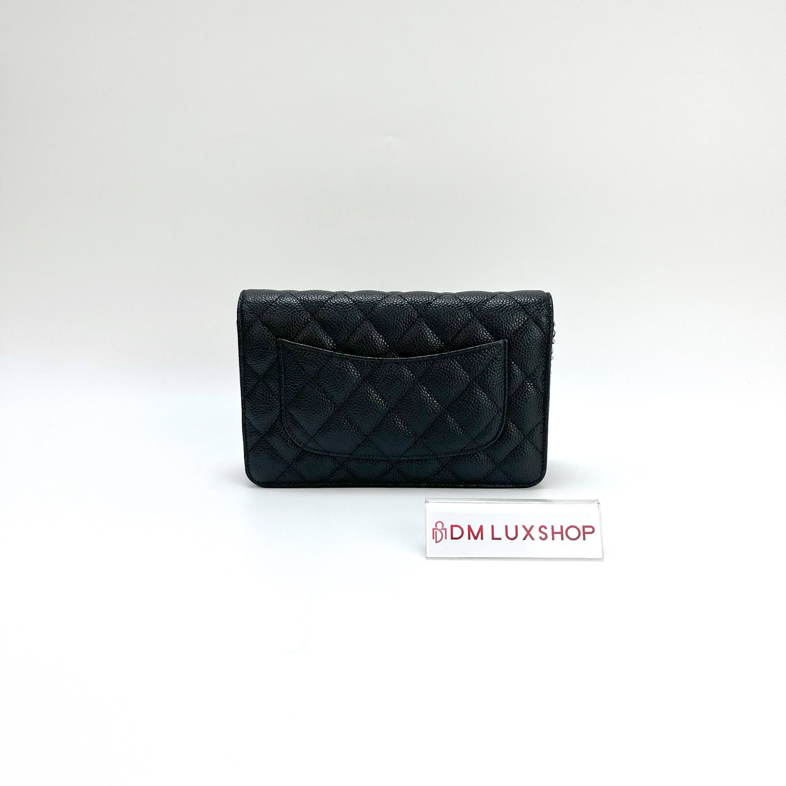 Chanel Black Caviar WOC GHW (Serial 28, Y: 2019)
