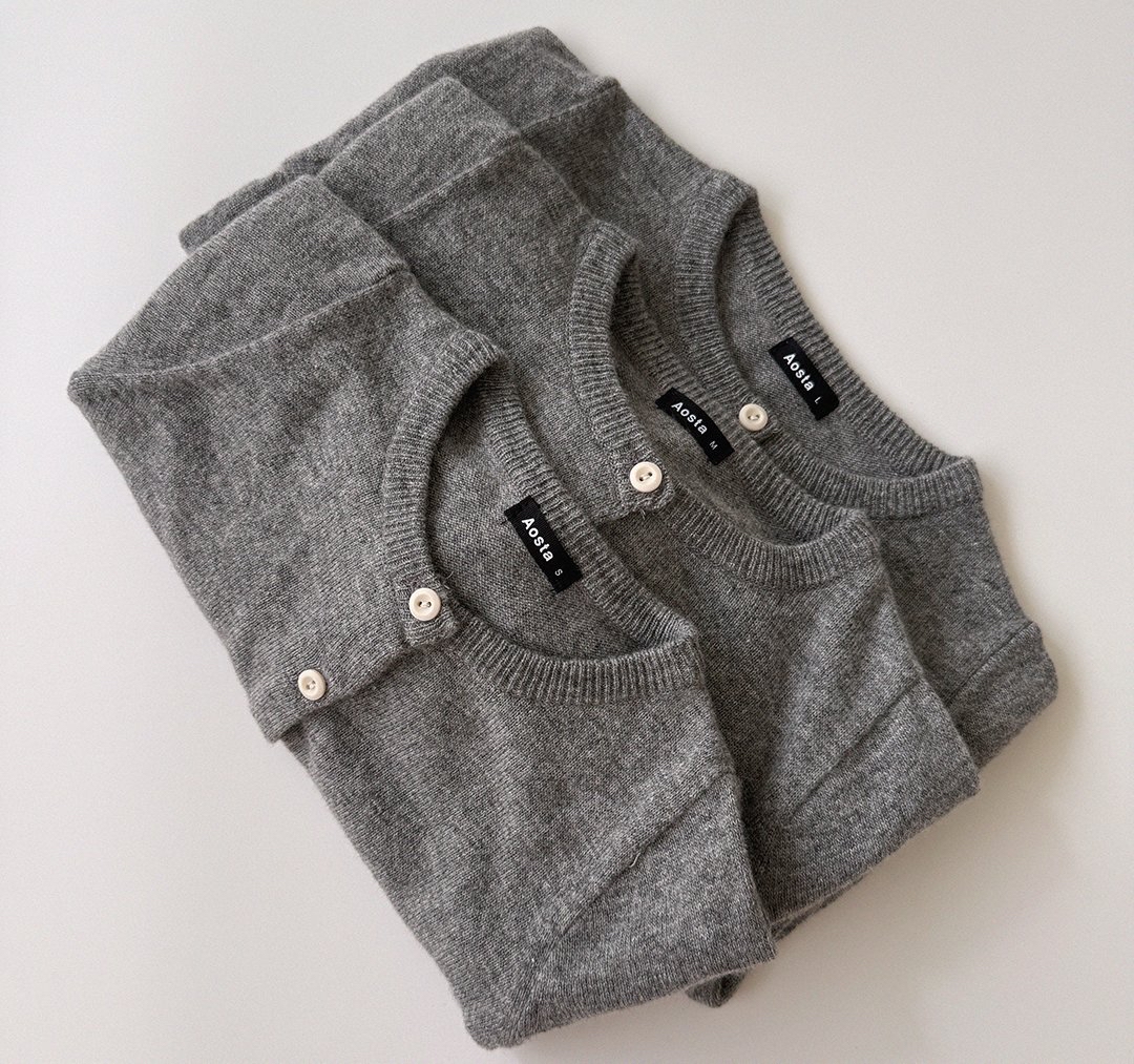 Aosta | [Knit Cashmere Cardigan]