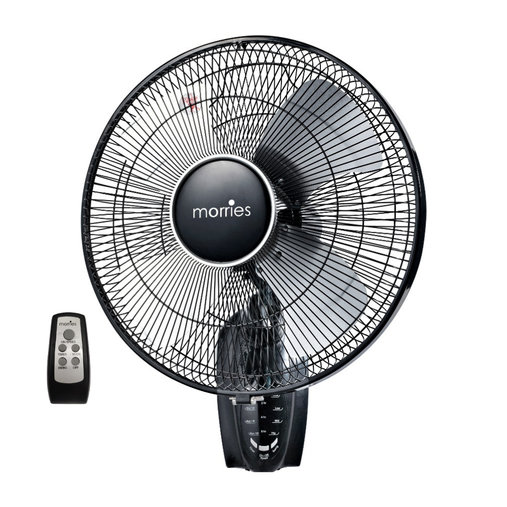 Morries 16" Metal Blades Remote Wall Fan  MS-333WFR IS