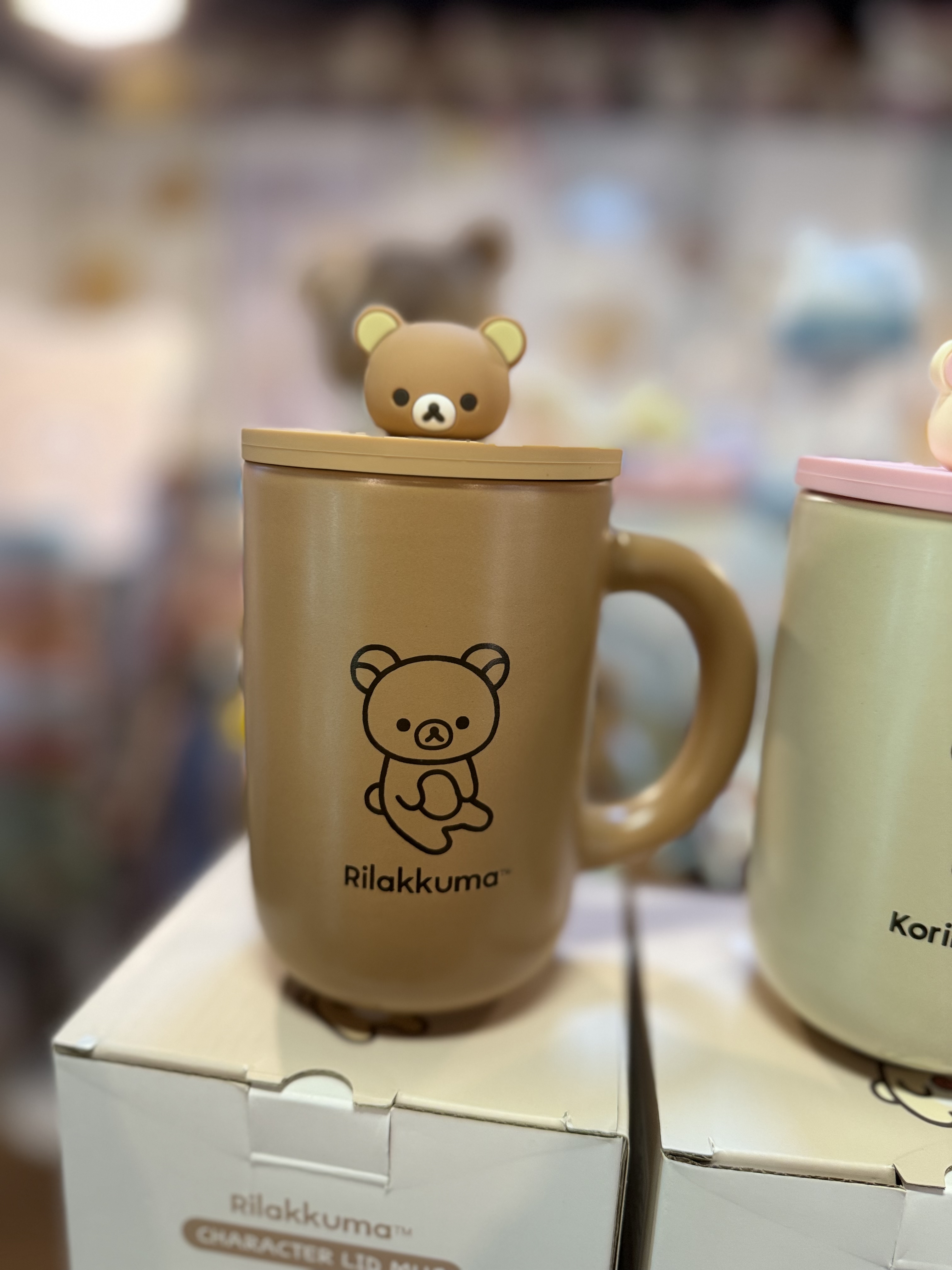 《現貨》全新韓國限定 Rilakkuma連蓋陶瓷杯