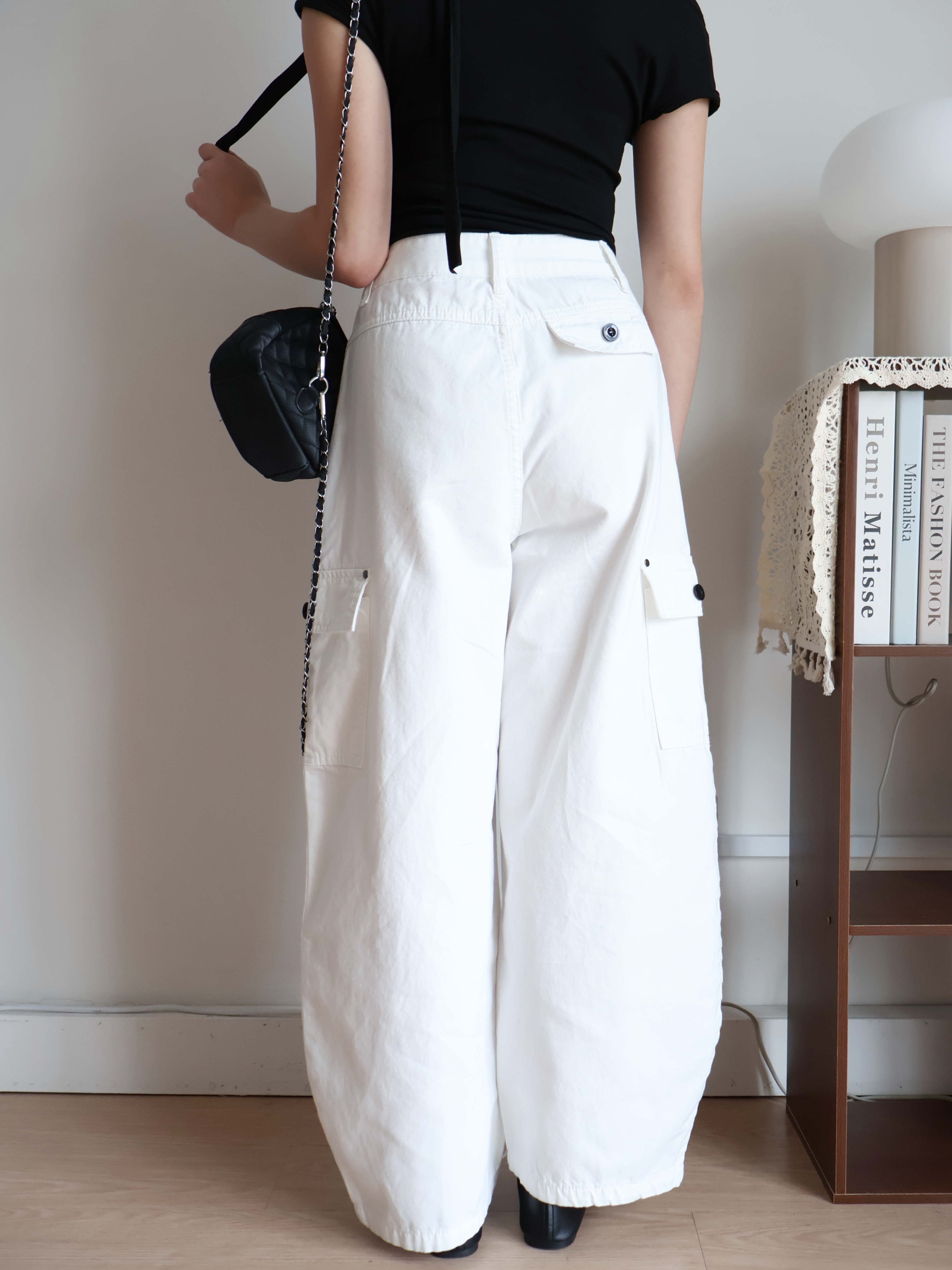 Heidi Barrel Jeans | White