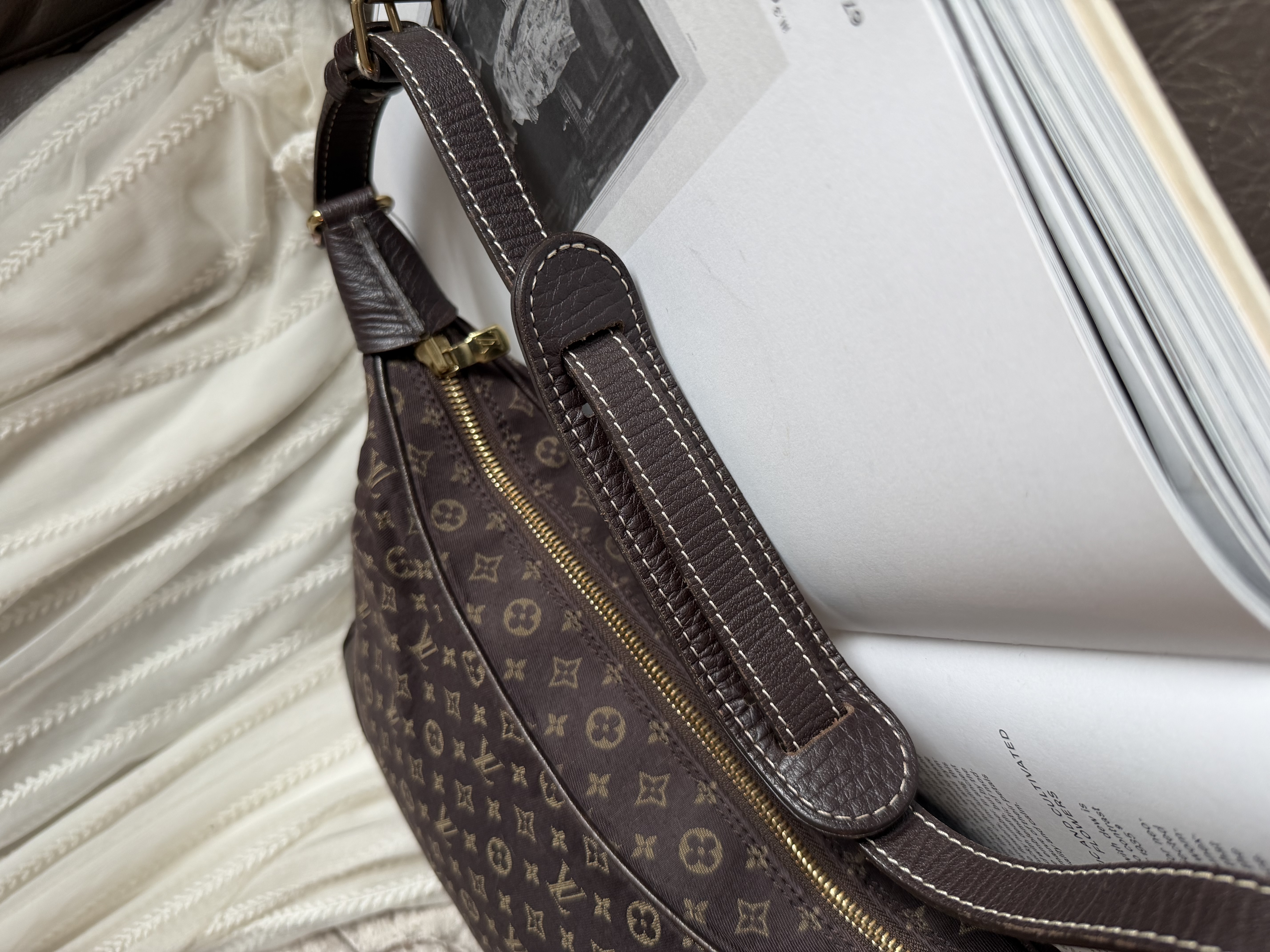 LOUIS VUITTON Monogram Mini Lin Boulogne bag
