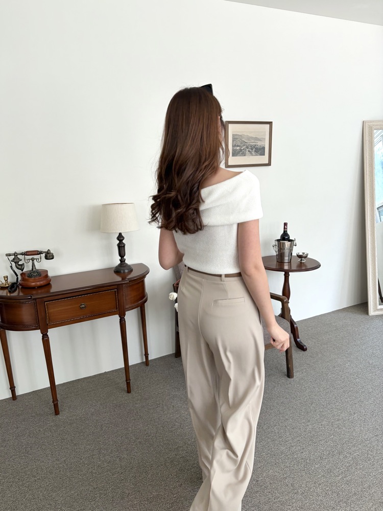 [輕薄!] Summer Timeless Rayon Pants (Light Beige)