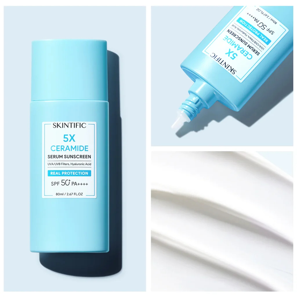 SKINTIFIC 5X 神經醯胺滋潤防曬乳SPF 50 PA++++（80ml）