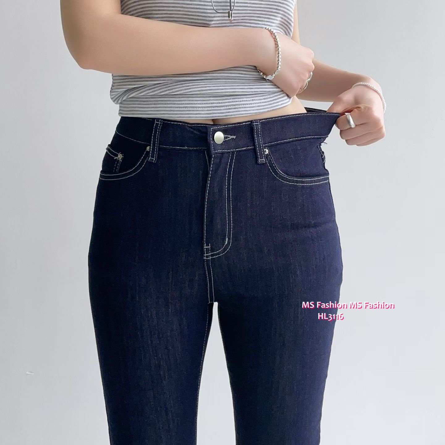 HL3116 韓國👖Howluk8分闊筒牛