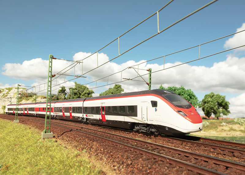SBB RABe 501 Giruno High-Speed Rail Car Train Trix 25810 5 car/pack