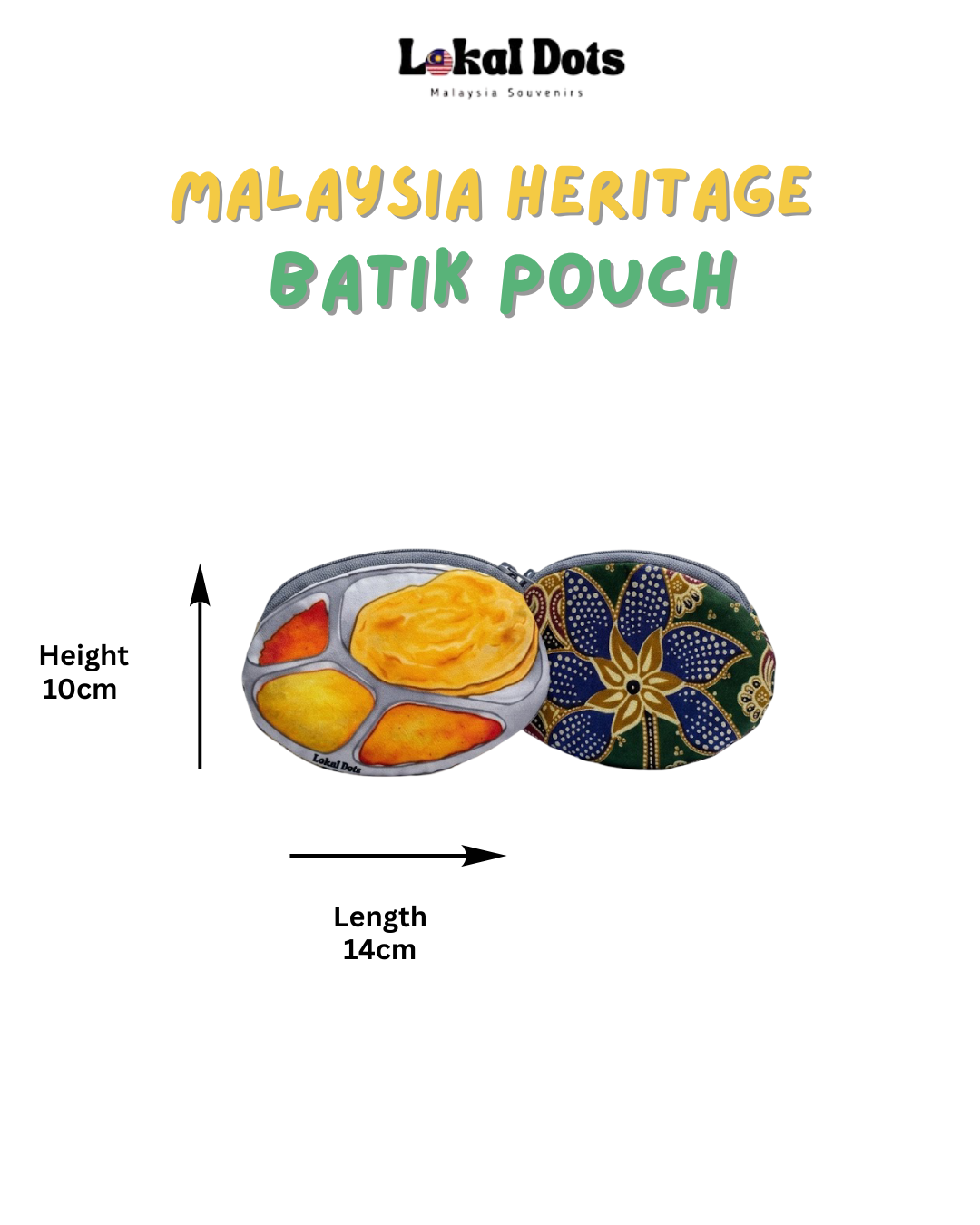 LD46 - Malaysia Heritage Batik Pouch (Roti Canai)