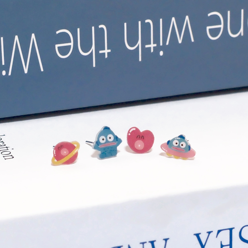 📦訂購 台灣限定 三麗鷗SanrioＸSTORY 故事銀飾 Hangyodon 星球系列 水怪 耳環