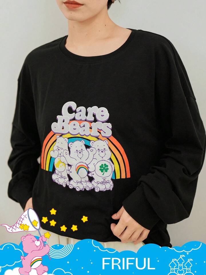 🌈care bears🐻印花長袖T恤
